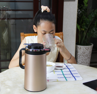 HKM-493139 Double Insulated Stainless Steel Mini Electric Kettle - 1.8L Capacity