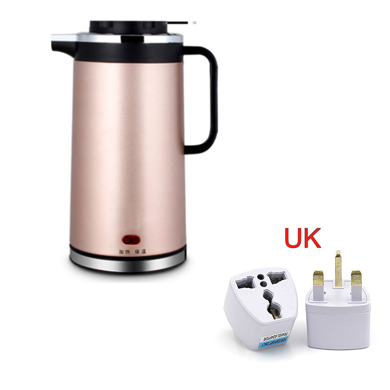 HKM-493139 Double Insulated Stainless Steel Mini Electric Kettle - 1.8L Capacity