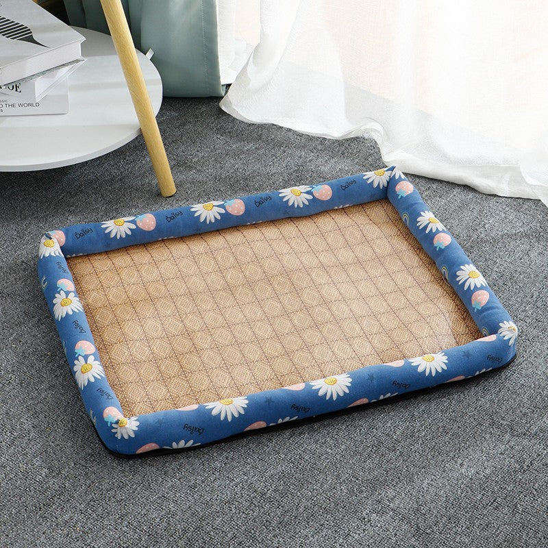 HKM-4931773 Summer Linen Pet Mat Nest - Available in Various Styles and Sizes