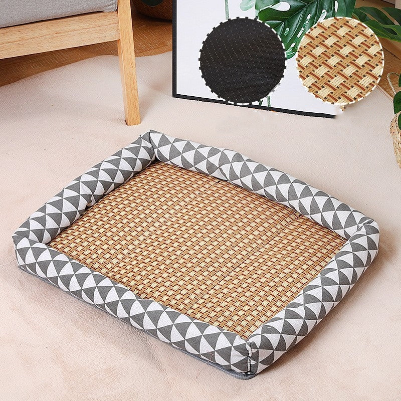 HKM-4931773 Summer Linen Pet Mat Nest - Available in Various Styles and Sizes