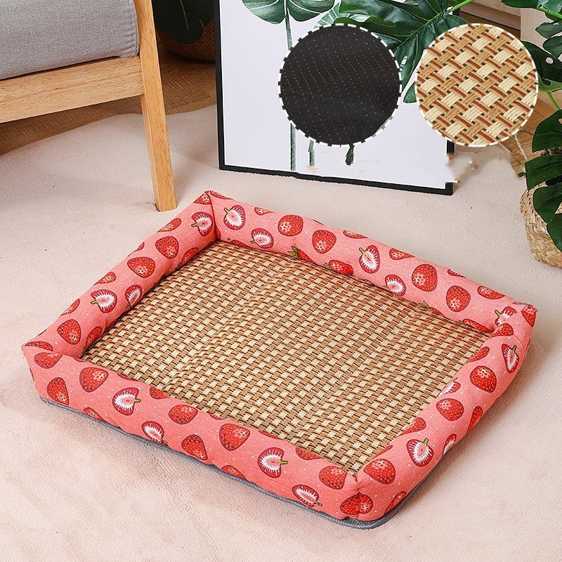 HKM-4931773 Summer Linen Pet Mat Nest - Available in Various Styles and Sizes