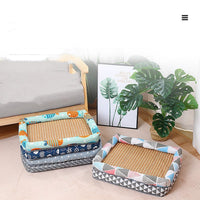HKM-4931773 Summer Linen Pet Mat Nest - Available in Various Styles and Sizes