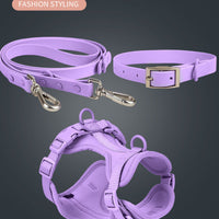 HKM-4933181 Tactical Waterproof Dog Collar and Leash Set with Chest Back Support in Various Colors