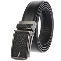 HKM-493331 Automatic Buckle Leather Belt for Business Fashion - Model LY33-32318-1