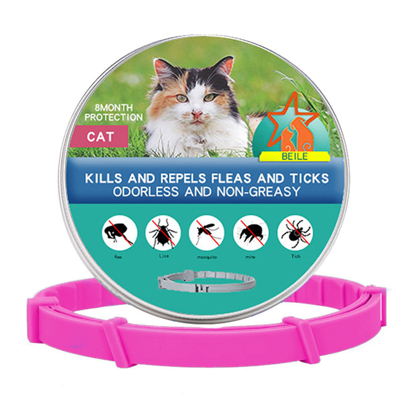 HKM-4933693 Flea Preventing Silicone Collar for Small to Large Dogs and Cats in Various Colors
