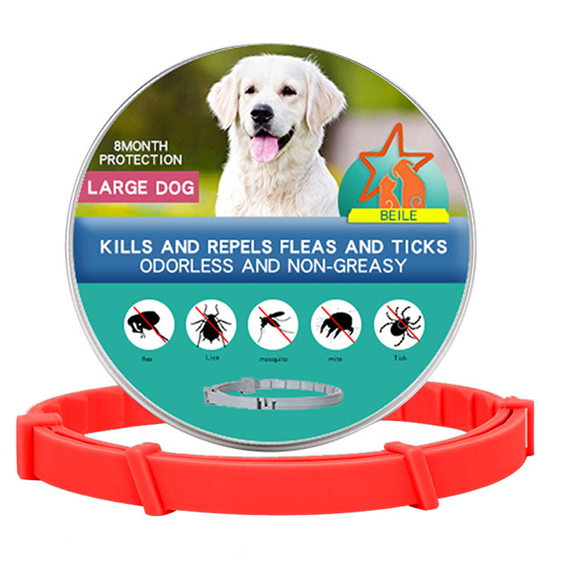 HKM-4933693 Flea Preventing Silicone Collar for Small to Large Dogs and Cats in Various Colors