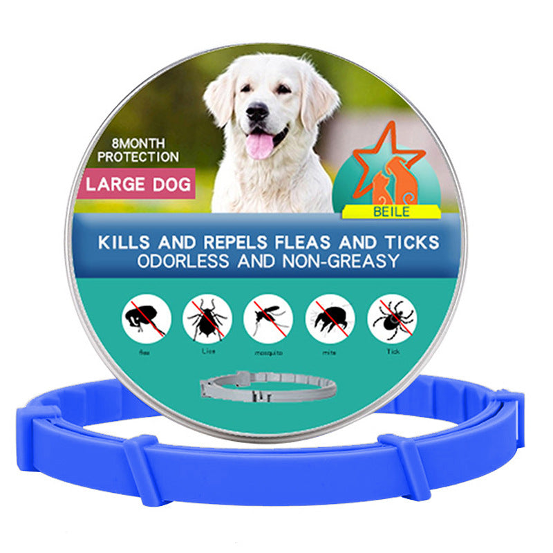 HKM-4933693 Flea Preventing Silicone Collar for Small to Large Dogs and Cats in Various Colors