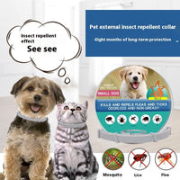 HKM-4933693 Flea Preventing Silicone Collar for Small to Large Dogs and Cats in Various Colors