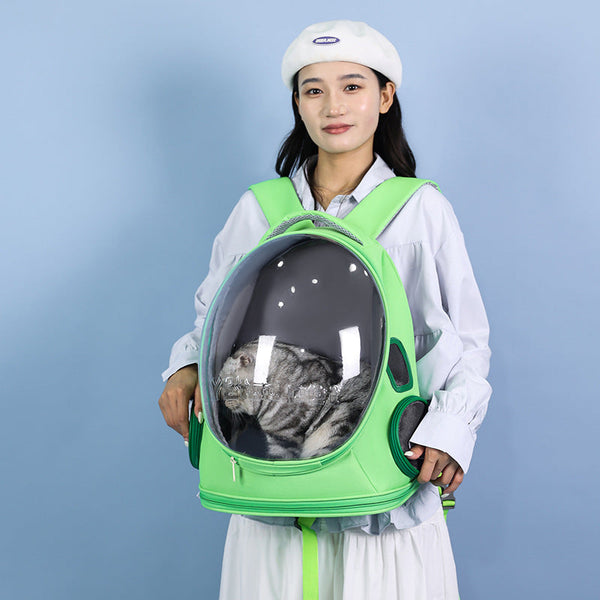 HKM-4933949 Large Capacity Breathable Cat Space Capsule Backpack in Multiple Colors