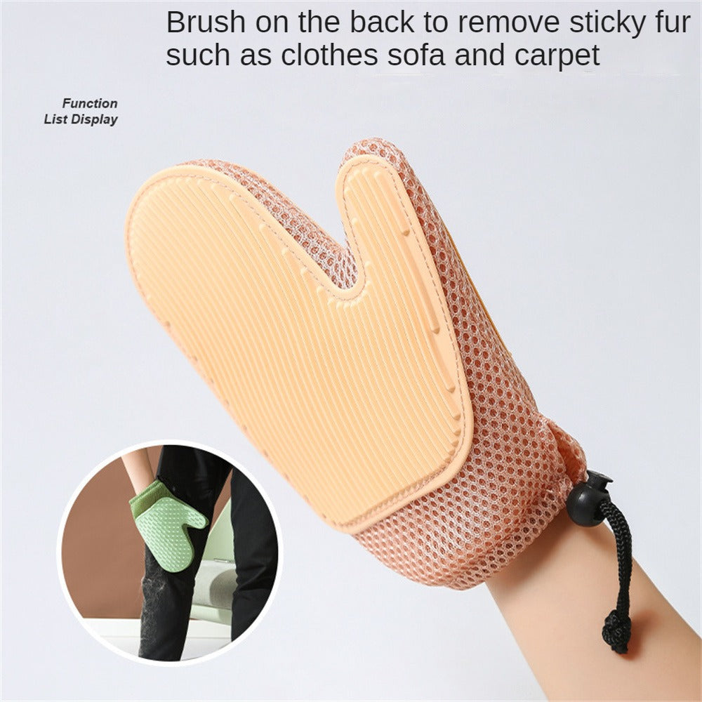 HKM-4934973 Pet Grooming Hair Removal Glove - Multi-Use Mitt for Shedding, Bathing, and Daily Combing