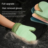 HKM-4934973 Pet Grooming Hair Removal Glove - Multi-Use Mitt for Shedding, Bathing, and Daily Combing