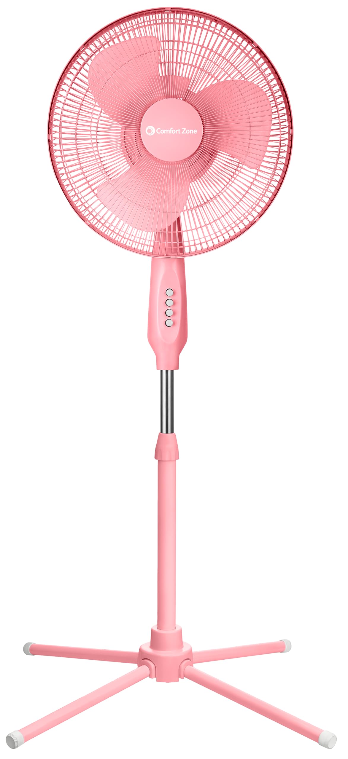 HKM-4934995 16 Inch Electric Oscillating Pedestal Fan with 3 Speed Settings, Adjustable Height and Tilt, Ideal for Home and Office