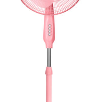 HKM-4934995 16 Inch Electric Oscillating Pedestal Fan with 3 Speed Settings, Adjustable Height and Tilt, Ideal for Home and Office