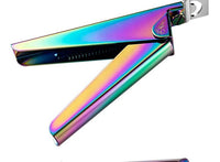 HKM-4935485 Stainless Steel UV Gel Nail Tips Trimmer Cutter Tool ¨C Rainbow Finish