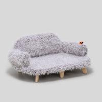 HKM-4936125 Luxury Wooden Pet Bed for Dogs and Cats ¨C Multi-Layer Plywood with Velvet Cushion in Elegant Colors