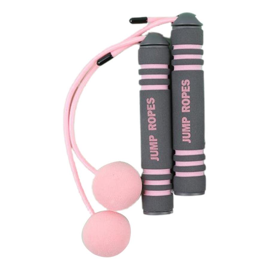 HKM-493651 Cordless Stainless Steel Double-Bearing Skipping Rope with EVA Sponge Ball Handle