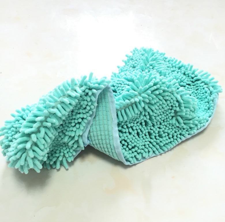 HKM-4937149 Extra Large Chenille Pet Bathing Towel - Quick-Drying & Highly Absorbent 60cm x 85cm