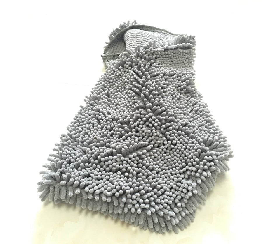 HKM-4937149 Extra Large Chenille Pet Bathing Towel - Quick-Drying & Highly Absorbent 60cm x 85cm