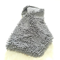 HKM-4937149 Extra Large Chenille Pet Bathing Towel - Quick-Drying & Highly Absorbent 60cm x 85cm