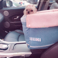 HKM-4937533 Portable Dog Car Seat with Removable Washable Cover for Pets Up to 6kg