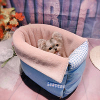 HKM-4937533 Portable Dog Car Seat with Removable Washable Cover for Pets Up to 6kg