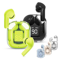 HKM-493779 Wireless Bluetooth In-Ear Headset with LED Display and Transparent Design