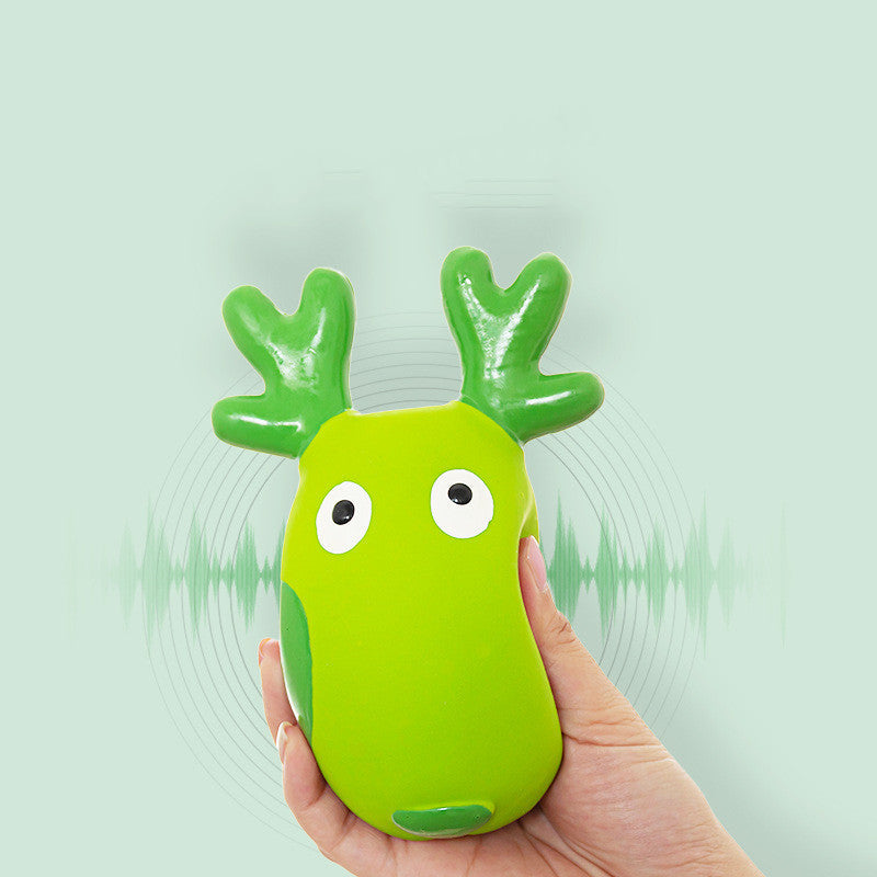 HKM-4938301 Latex Deer Sound Toy - Bite Resistant Pet Plaything, 75G