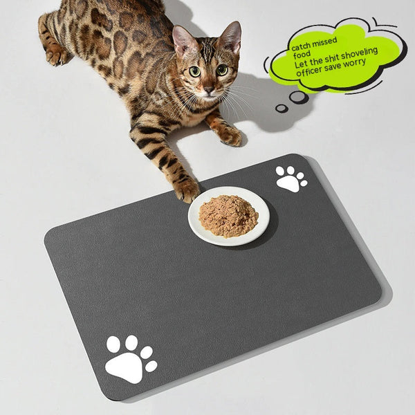 HKM-4939325 Washable Pet Feeding Mat for Dogs and Cats - Absorbent Quick-Drying Training Pad in Various Sizes and Colors