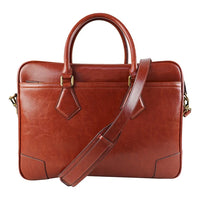 HKM-494163 Men's Leather Laptop Briefcase for Business and Work Use