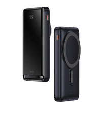 HKM-494163 Slim 3-in-1 Magnetic Power Bank with Wireless Charging - 75% Conversion Rate, Multiple Colors Available