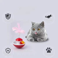 HKM-4944061 Feather Tumbler Cat Teasing Stick with Bell for Interactive Play