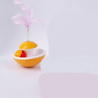 HKM-4944061 Feather Tumbler Cat Teasing Stick with Bell for Interactive Play