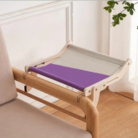 HKM-4944829 Hanging Cats Bed for Balcony Window - Multi-Layer Plywood with Cotton Hemp Cloth