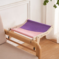 HKM-4944829 Hanging Cats Bed for Balcony Window - Multi-Layer Plywood with Cotton Hemp Cloth