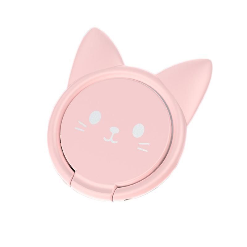 HKM-494483 Magnetic Lucky Cat Phone Seat Ring Buckle for Universal Mobile Devices