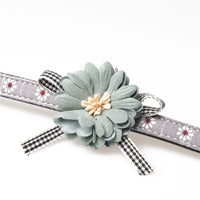 HKM-4945213 Adjustable PU Dog and Cat Collar - Pink and Gray Options, Lengths from 22-43CM