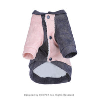 HKM-4945597 Cute Cotton Coat for Small Dogs - Three-Color Stitching, Sizes XS to XXL