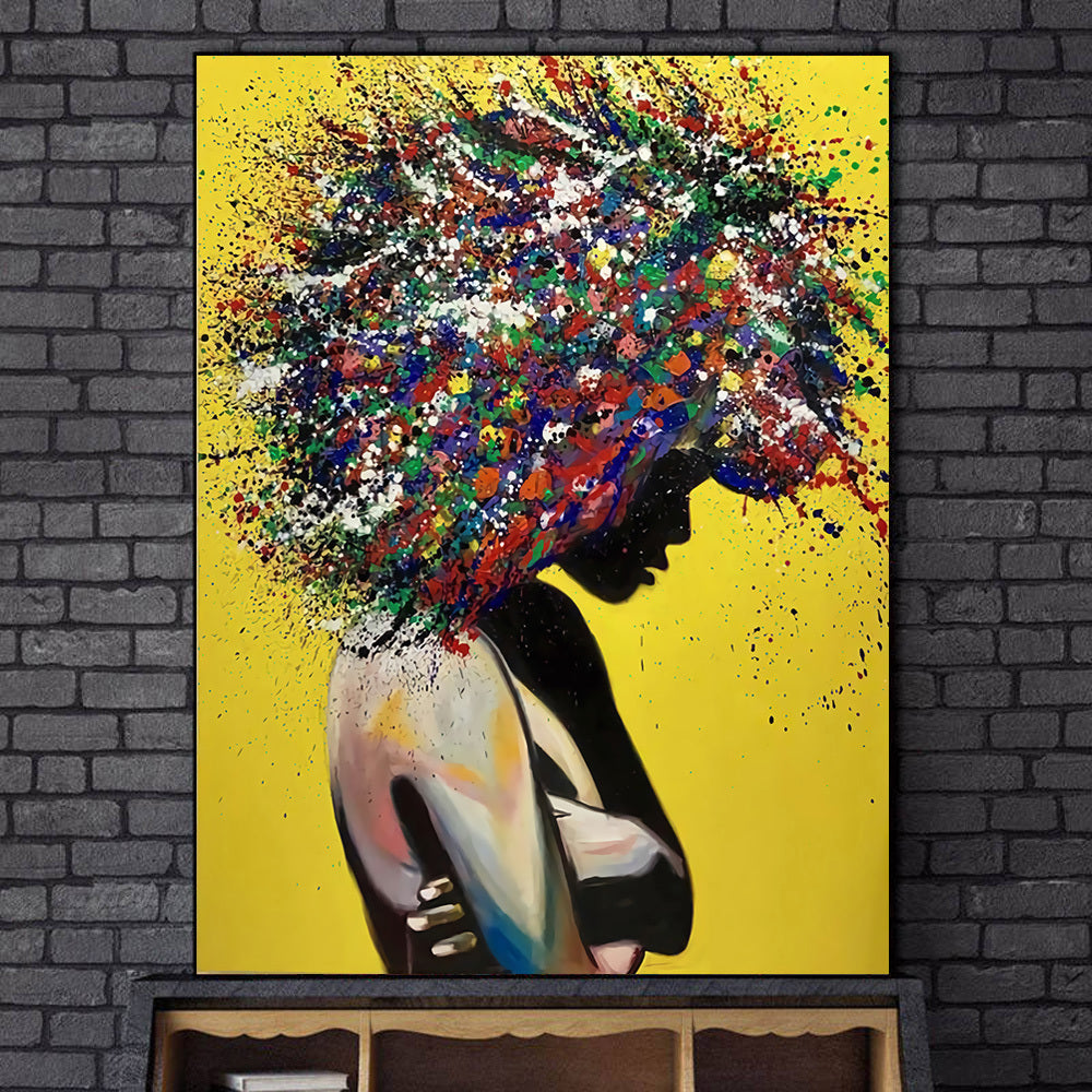 HKM-494611 Urban Graffiti Canvas Art for Contemporary Spaces