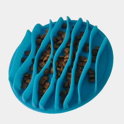 HKM-4947005 Silicone Slow Food Wave Bowl for Controlled Eating