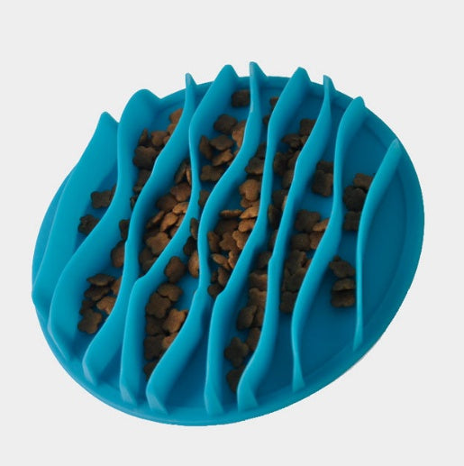 HKM-4947005 Silicone Slow Food Wave Bowl for Controlled Eating