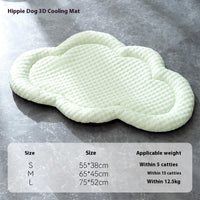 HKM-4947261 Breathable 3D Cool Dog Mat - Ice Pad Kennel with Wooden Design, Multiple Sizes Available