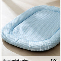 HKM-4947261 Breathable 3D Cool Dog Mat - Ice Pad Kennel with Wooden Design, Multiple Sizes Available