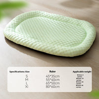 HKM-4947261 Breathable 3D Cool Dog Mat - Ice Pad Kennel with Wooden Design, Multiple Sizes Available