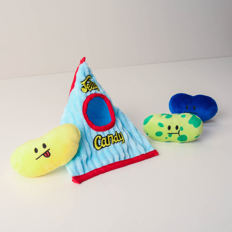 HKM-4948029 Plush Tibetan Food Toy Set for Dogs - Jelly Candy Design with Vocal Features