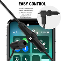 HKM-494803 Wireless Bluetooth Sports Headset V4.2 - In-Ear, 48 Hours Playtime, Dual Phone Connectivity, Rechargeable Battery