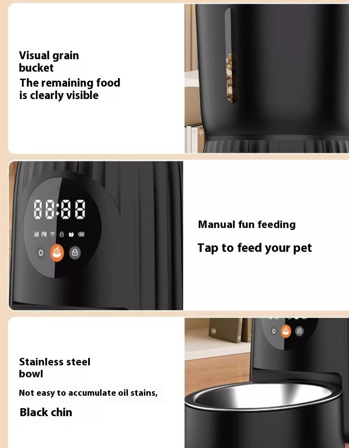 HKM-4949181 Automatic Smart Pet Feeder with Remote Timing and Portion Control