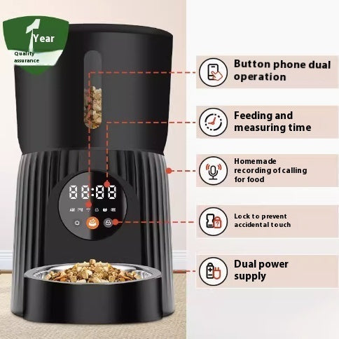 HKM-4949181 Automatic Smart Pet Feeder with Remote Timing and Portion Control