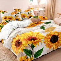 HKM-494931 Soft Brushed Quilt Cover Set with 3D Printing - Multiple Sizes Available in Modern Design