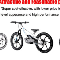 HKM-495187 20 Inch Electric Balance Bike for Kids 5-12 Years Old, 800W, 3 Speed, Aluminum Alloy Frame, Disc Brake