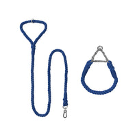 HKM-4952765 Woven Cotton Dog Leash and Collar Set in Vibrant Colors